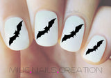 Halloween Bat Nail Decal