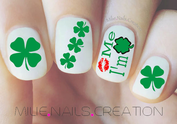 Kiss Me I'm Irish Nail Decal