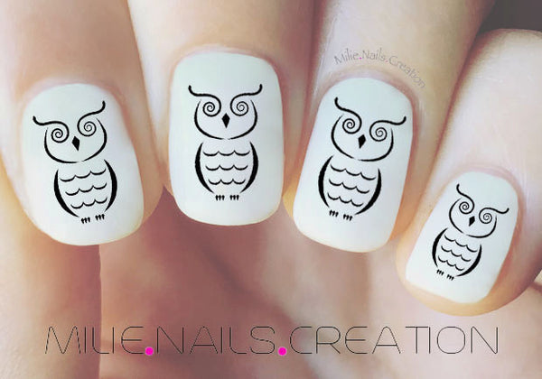 Owl Nail Decal