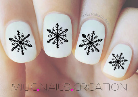 Snowflake nail decal