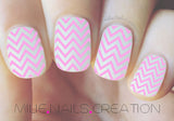 Funny pink strips nail wrap