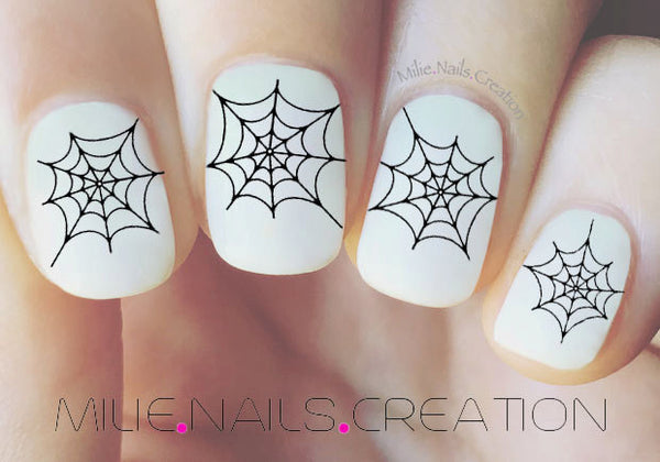 Halloween Spider Web Nail Decal