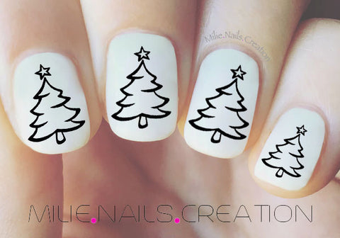 Christmas Tree Nail Decal