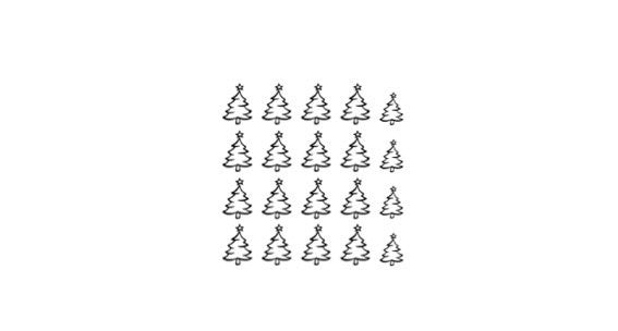 Christmas Tree Nail Decal