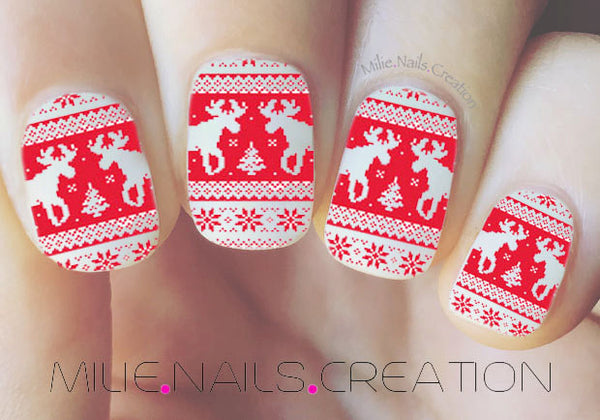 Christmas Sweater Nail Wrap