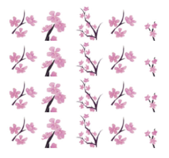 Cherry Tree Nail Decal