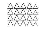 Large Triangle Nail Decal, Geometric Nail Decal