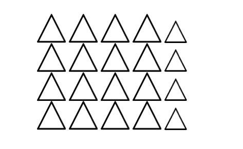 Large Triangle Nail Decal, Geometric Nail Decal