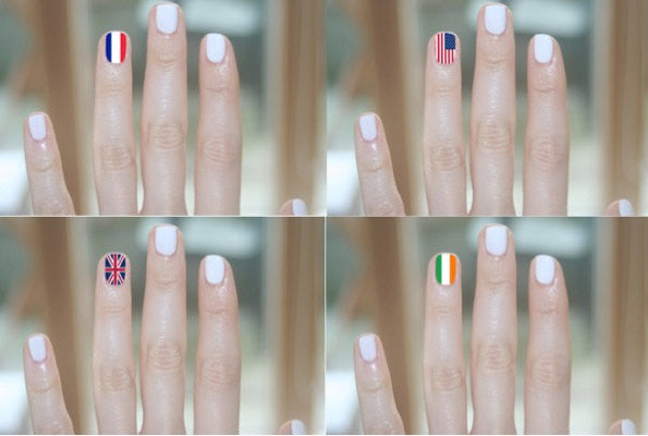 Flag Nail Wrap