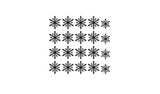 Snowflake nail decal