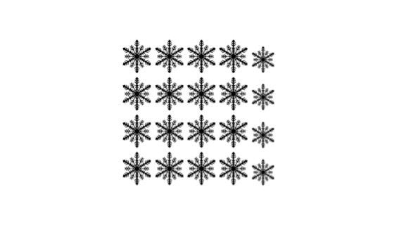 Snowflake nail decal