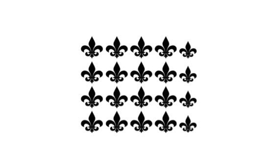 Fleur de Lis Nail decal