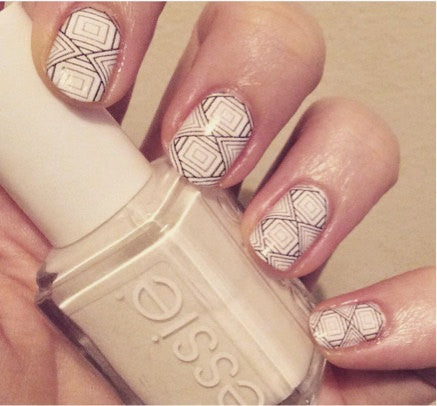 Geometric With Square Nail Wrap