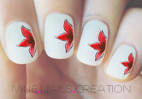 Watercolour Flower Nail Decal