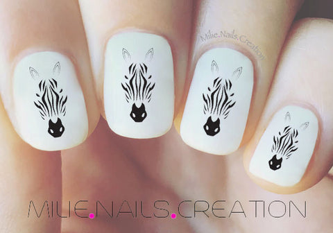 Zebra Nail Decal